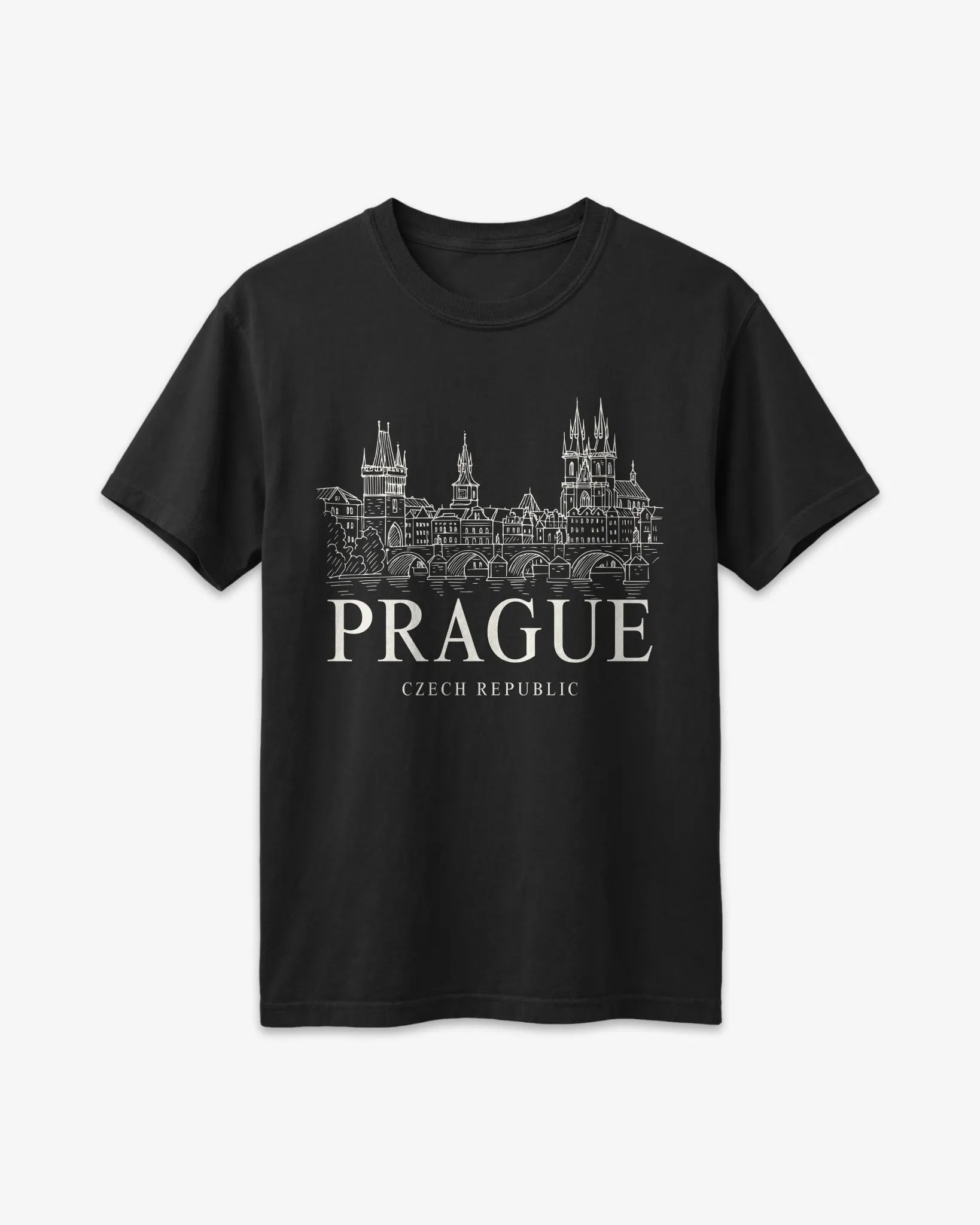 Prague Vintage Sketch T-Shirt