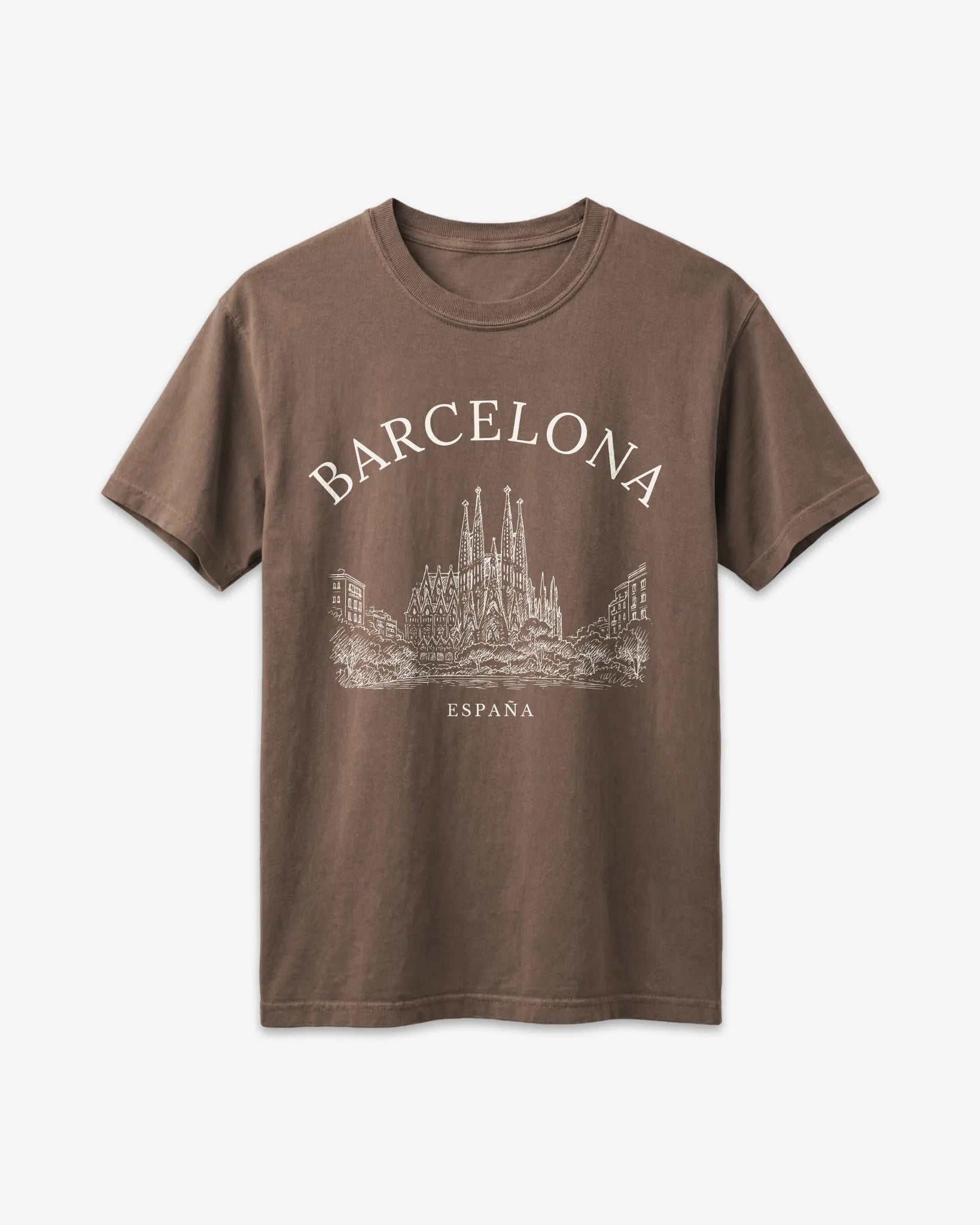 Barcelona Vintage Sketch T-Shirt
