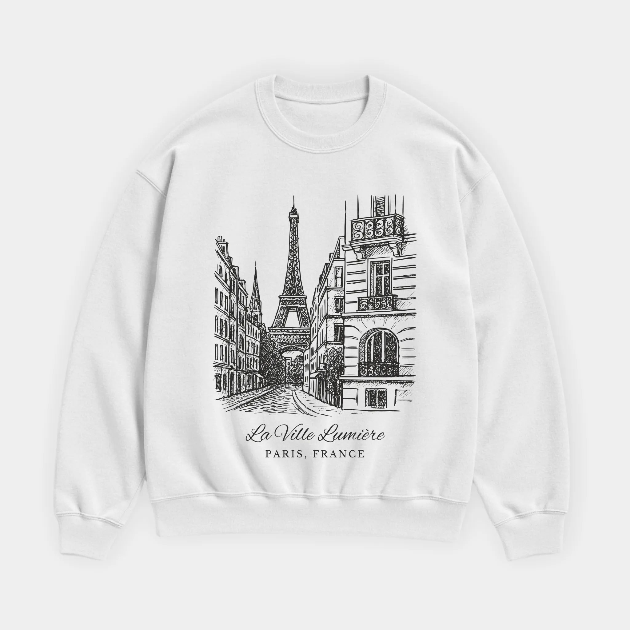 Paris Vintage Sketch Sweatshirt