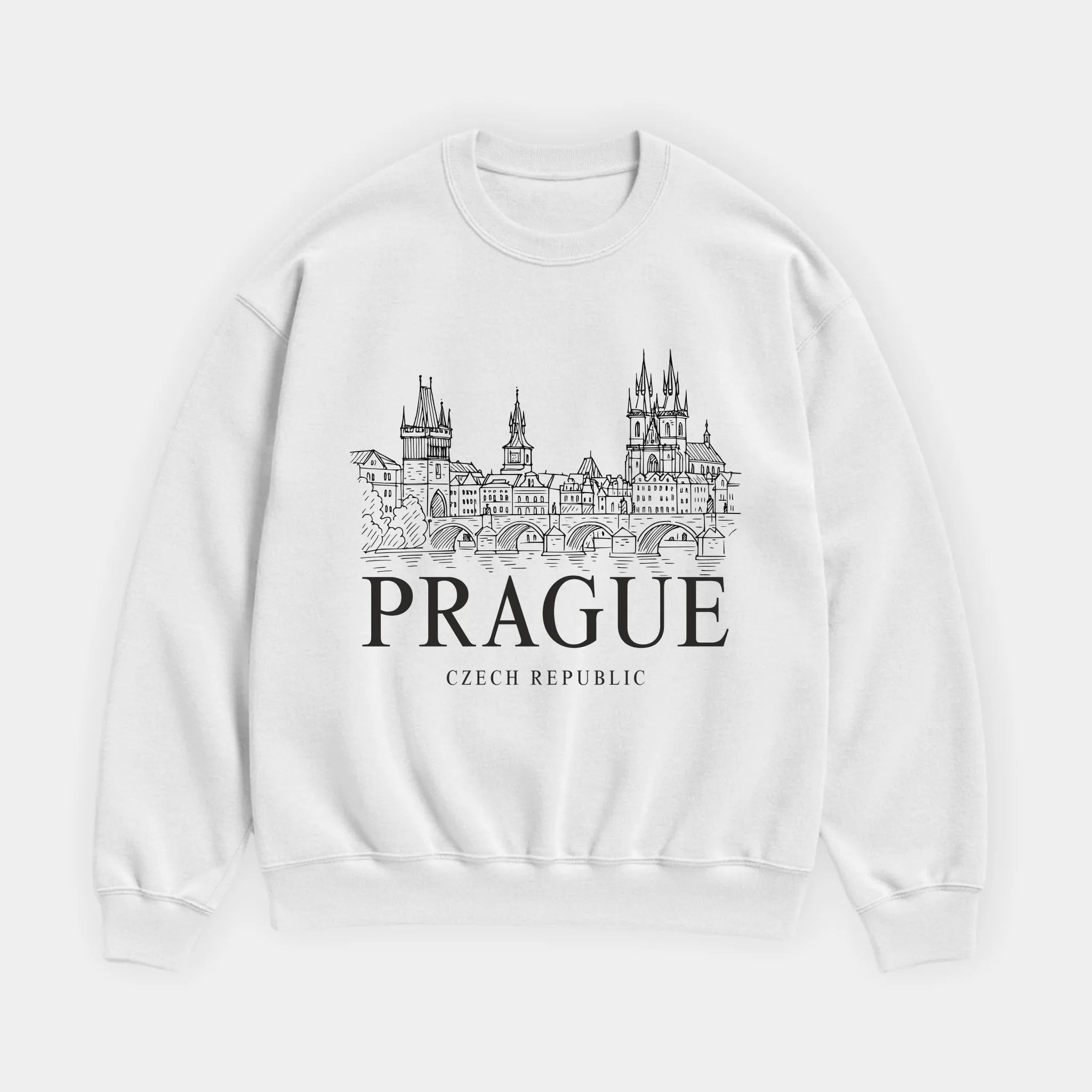 Prague Vintage Sketch Sweatshirt