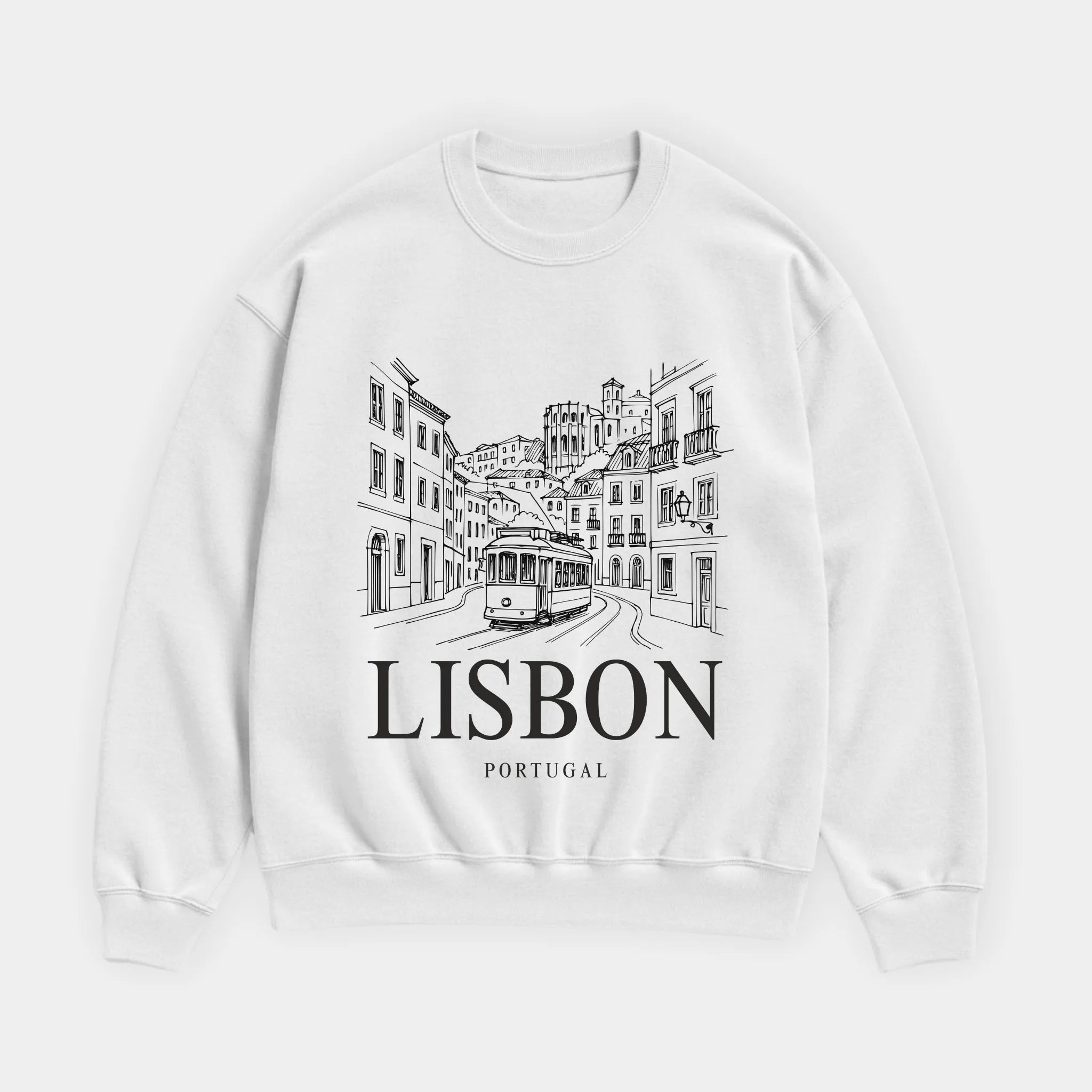 Lisbon Vintage Sketch Sweatshirt