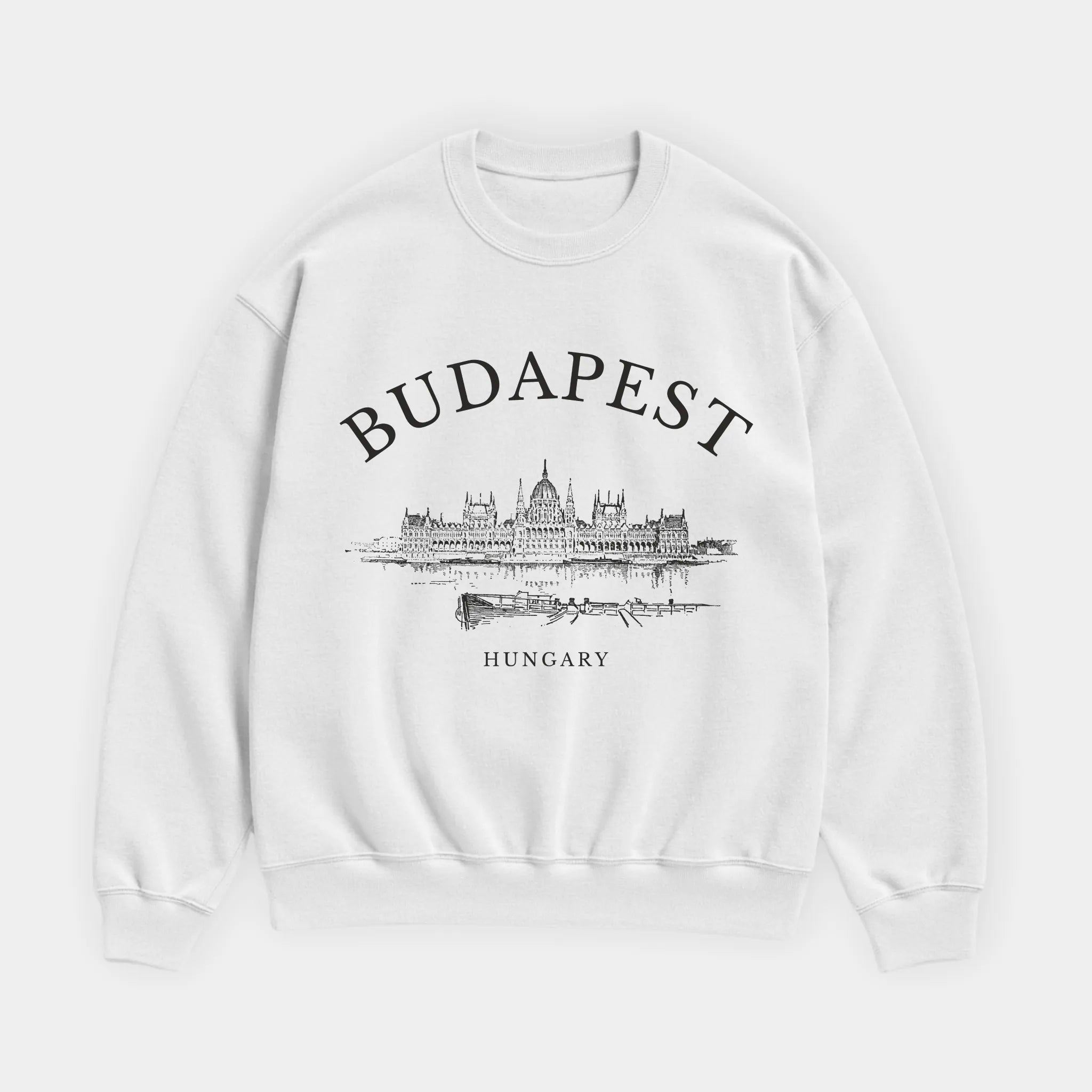 Budapest Vintage Sketch Sweatshirt