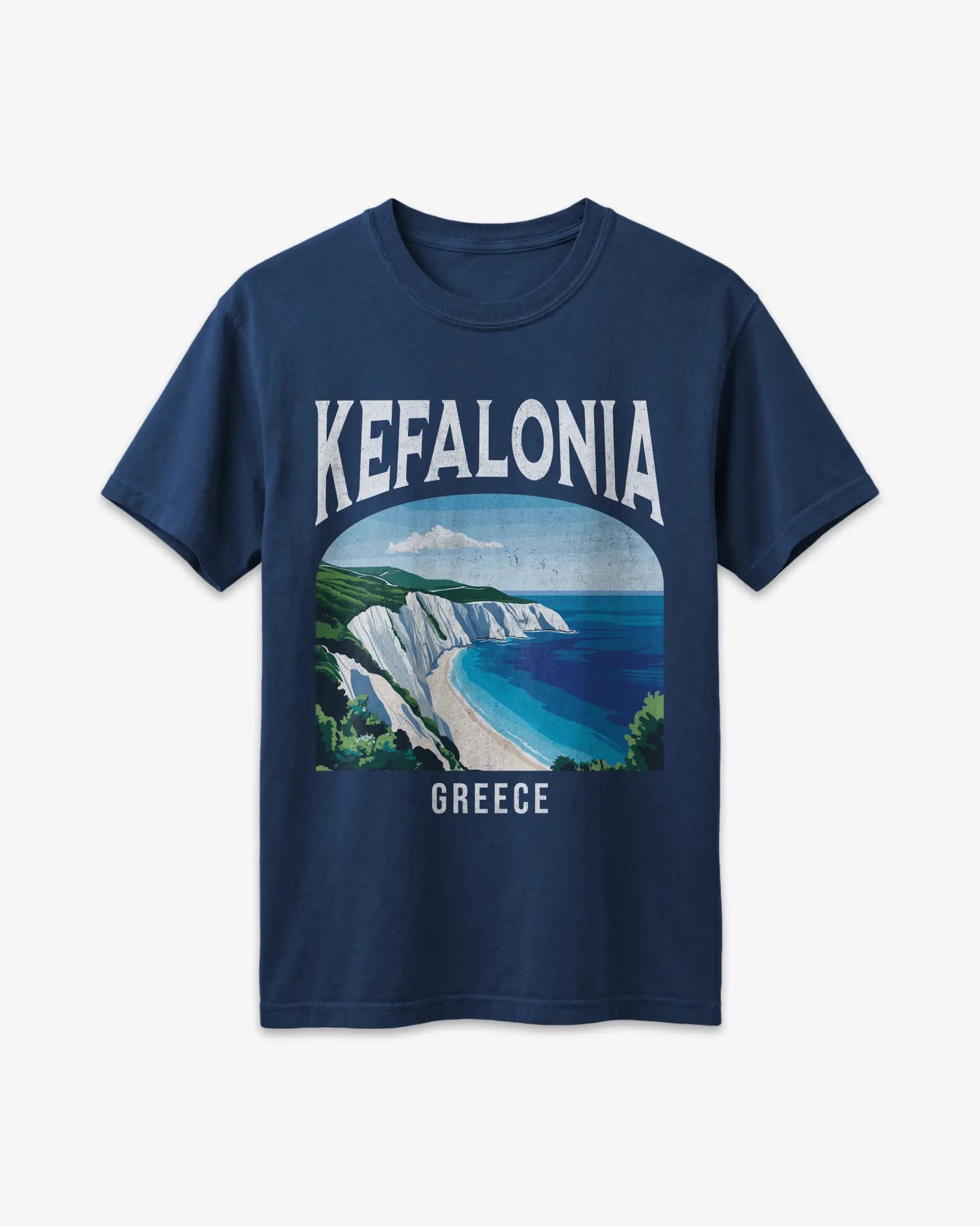 Kefalonia Greece Vintage Travel Poster T-Shirt