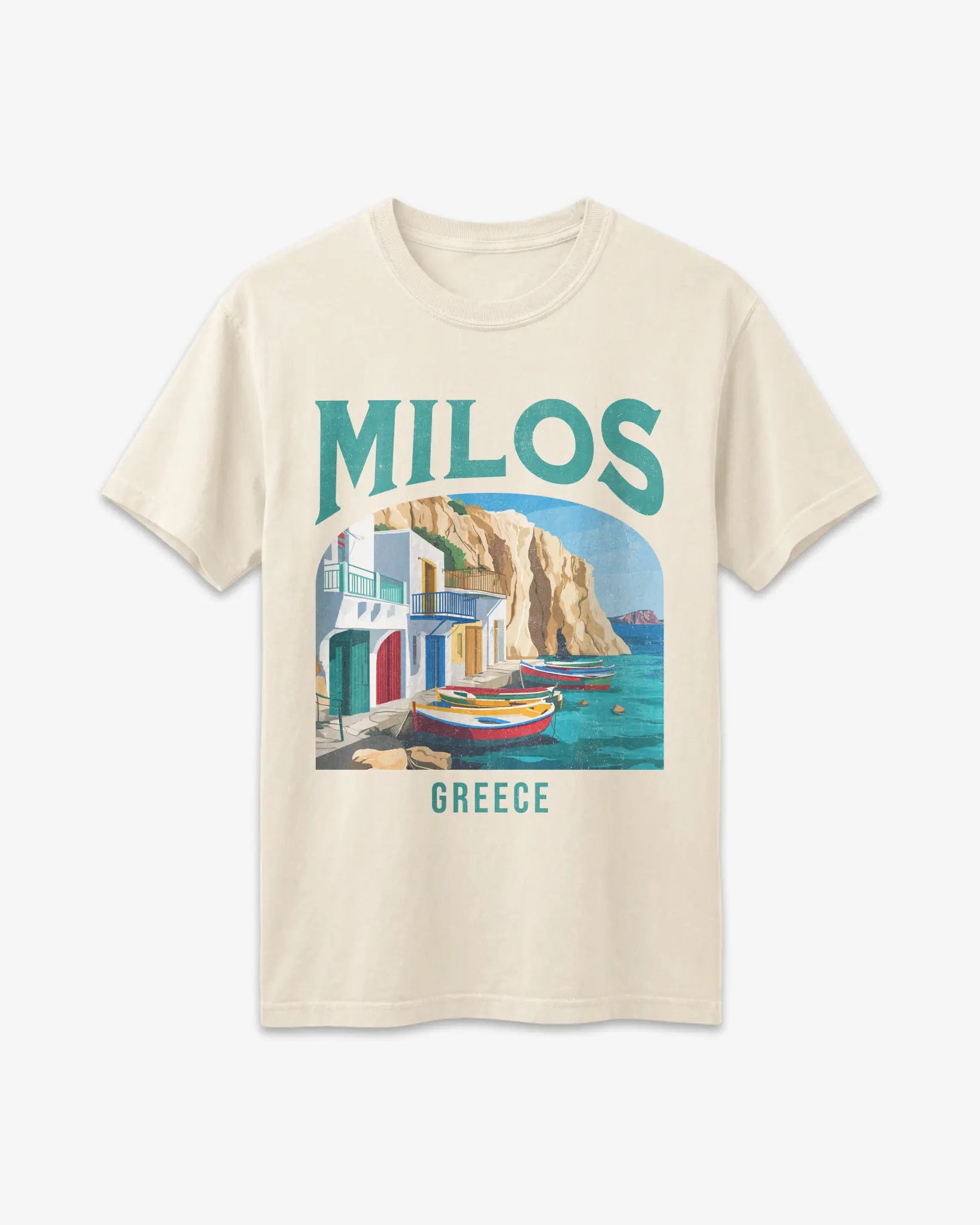 Milos Greece Vintage Travel Poster T-Shirt