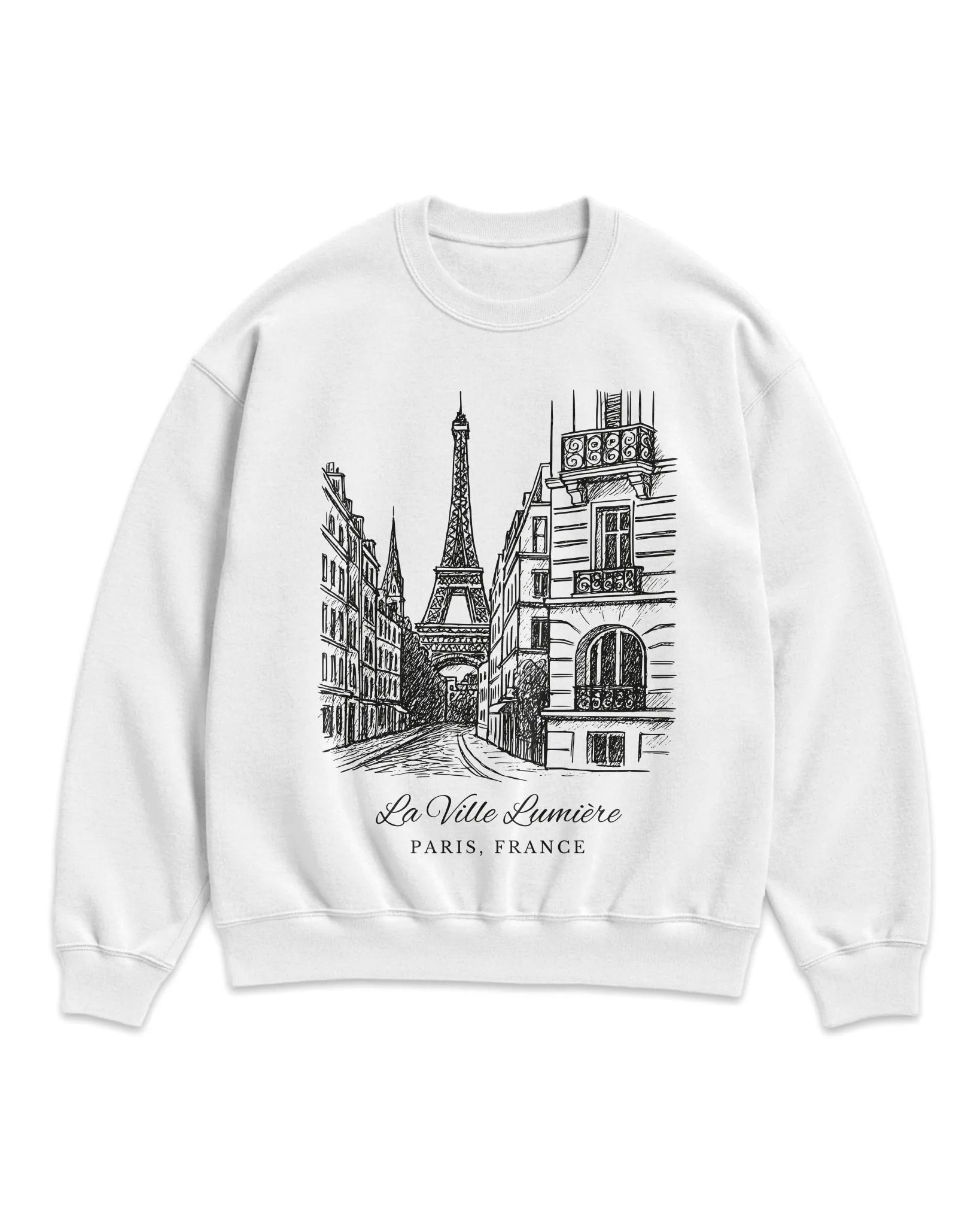Paris Vintage Sketch Sweatshirt