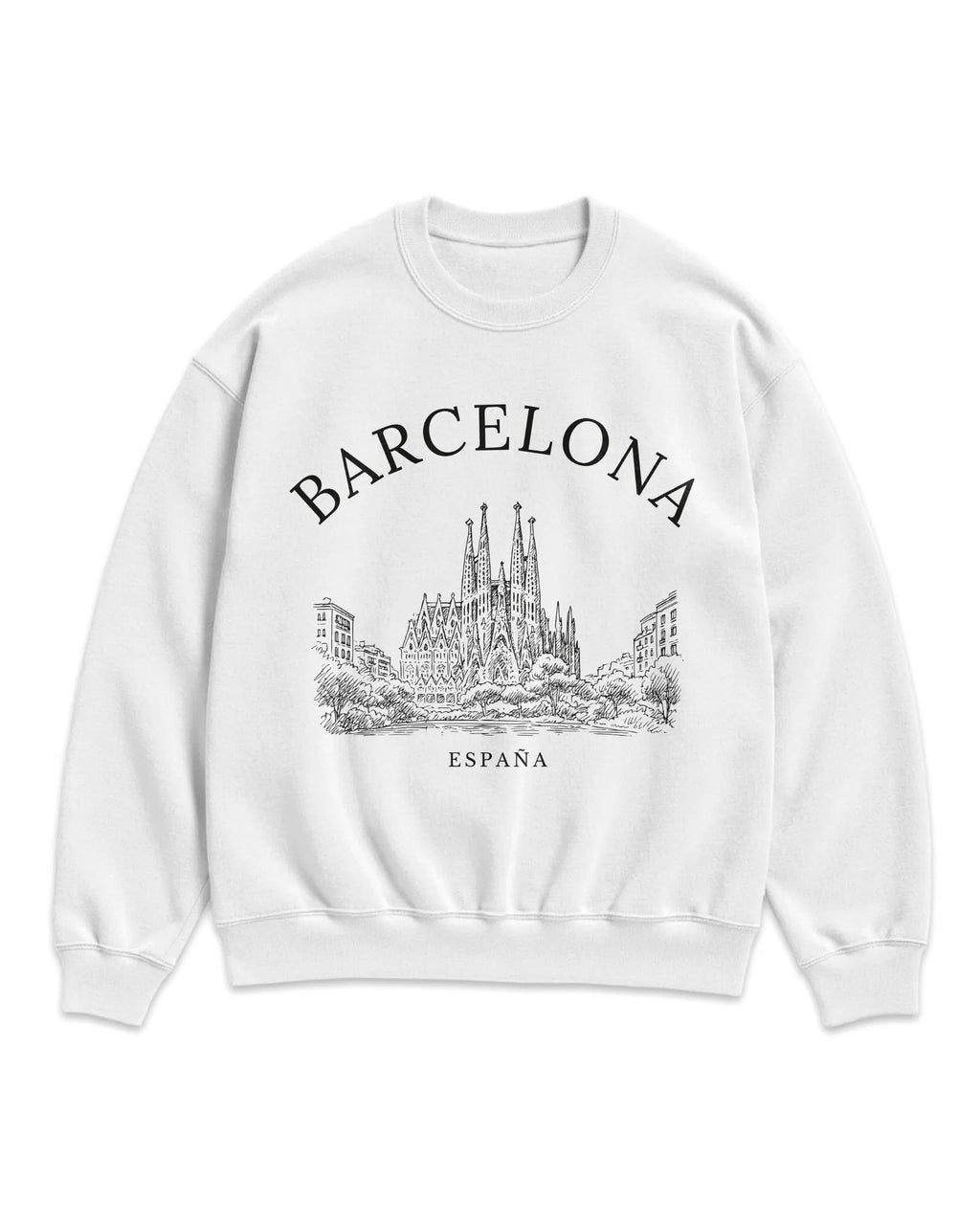 Barcelona Vintage Sketch Sweatshirt