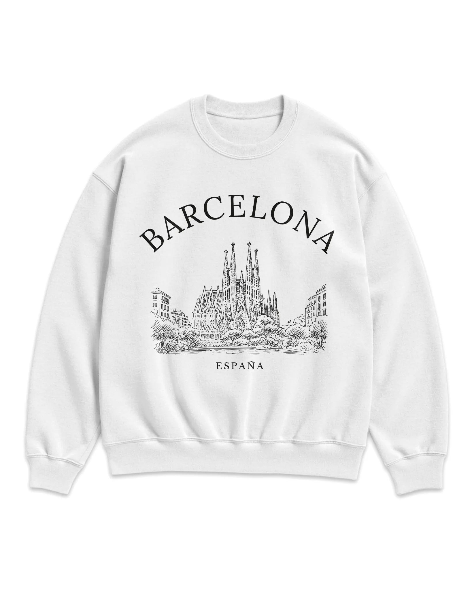 Barcelona Vintage Sketch Sweatshirt