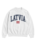 Latvia Collegiate Flag Sweatshirt