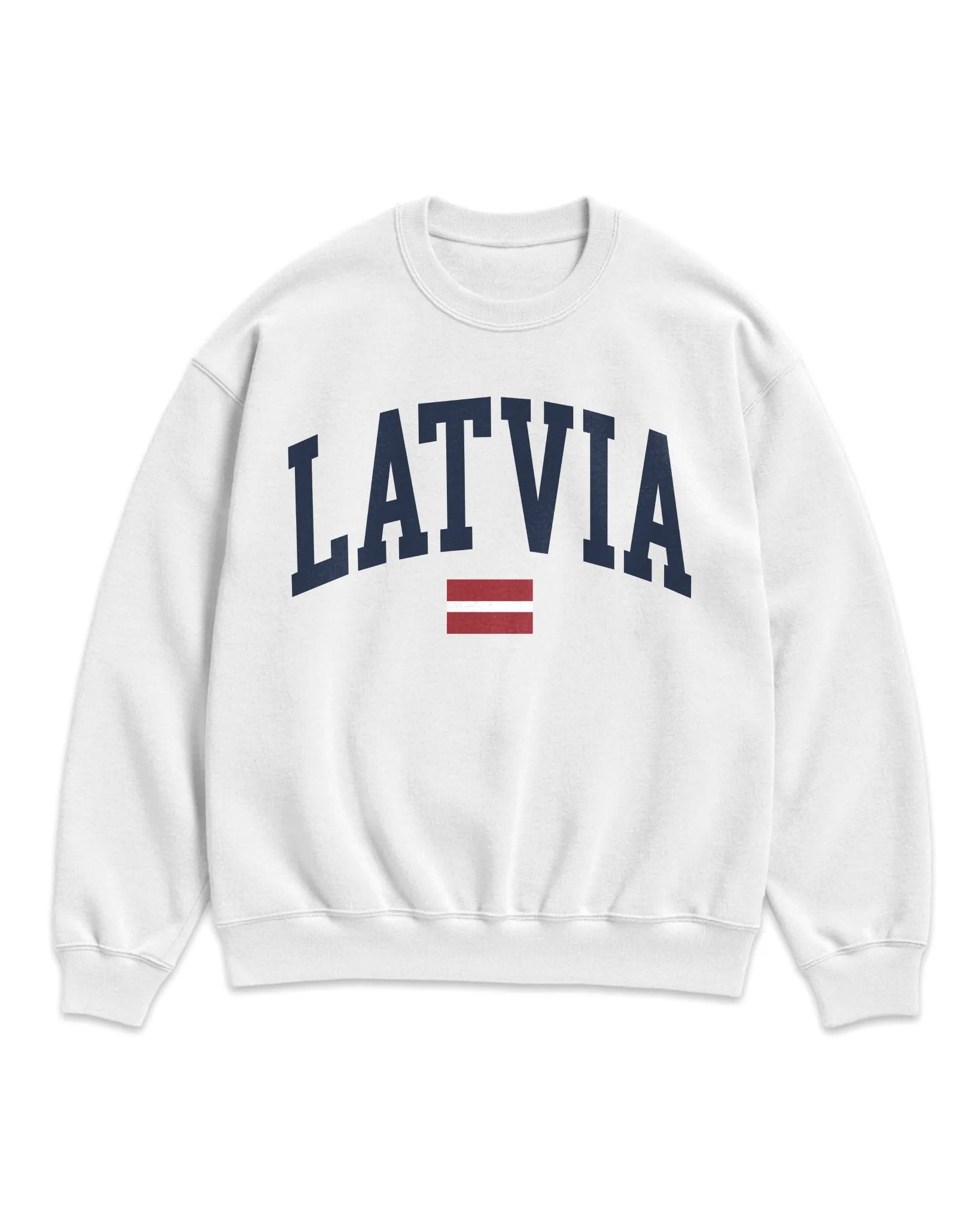 Latvia Collegiate Flag Sweatshirt
