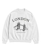 London Tower Bridge Vintage Sketch Sweatshirt