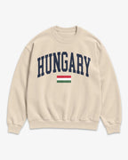 Hungary Collegiate Flag Sweatshirt