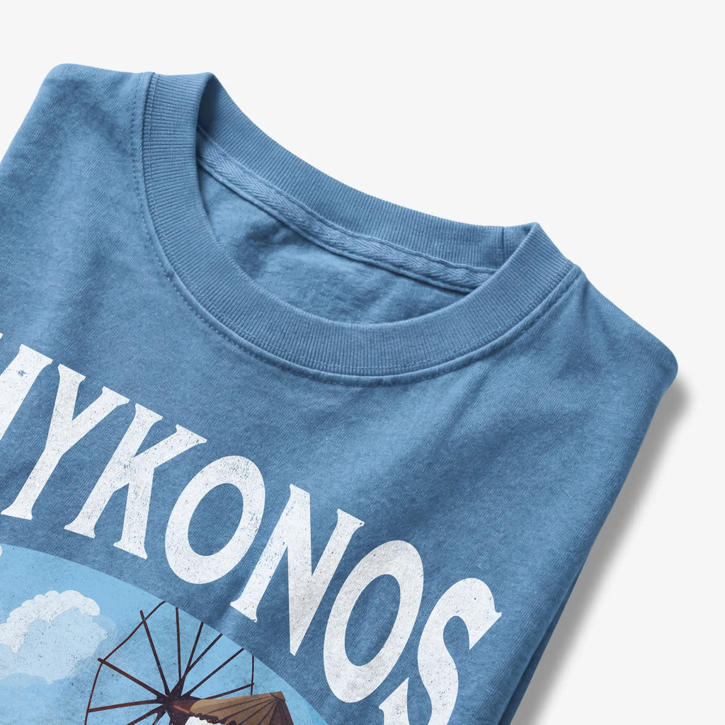 Mykonos Greece Vintage Travel Poster T-Shirt