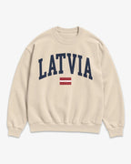 Latvia Collegiate Flag Sweatshirt