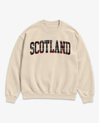 Scotland Tartan Letter Sweatshirt
