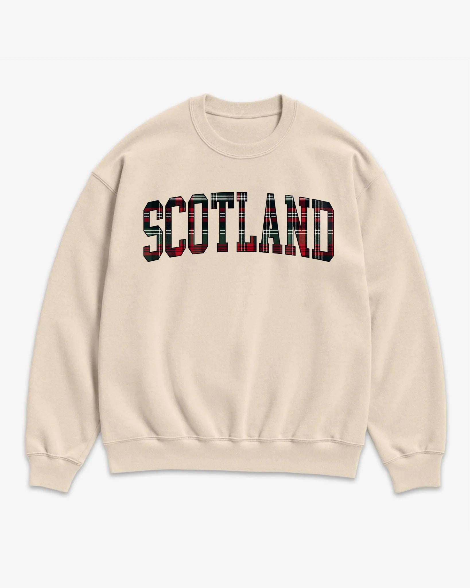 Scotland Tartan Letter Sweatshirt