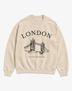 London Tower Bridge Vintage Sketch Sweatshirt