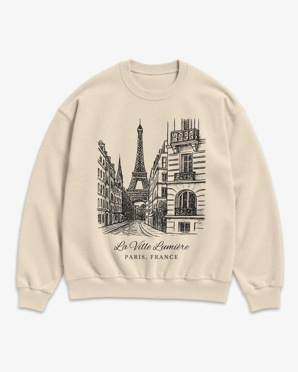 Paris Vintage Sketch Sweatshirt