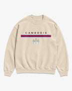 Cambodia Flagline Sweatshirt