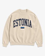 Estonia Collegiate Flag Sweatshirt