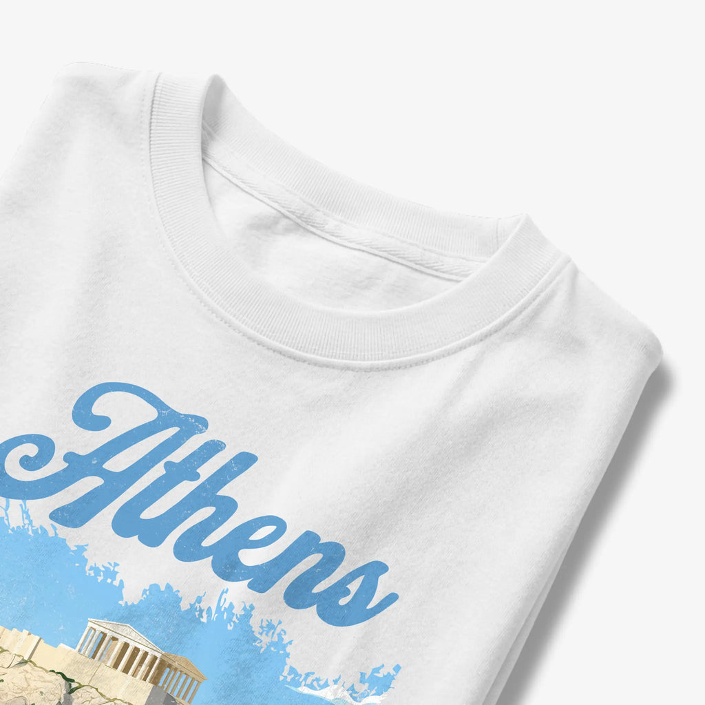 Athens Greece Acropolis Vintage Illustration Graphic T-Shirt