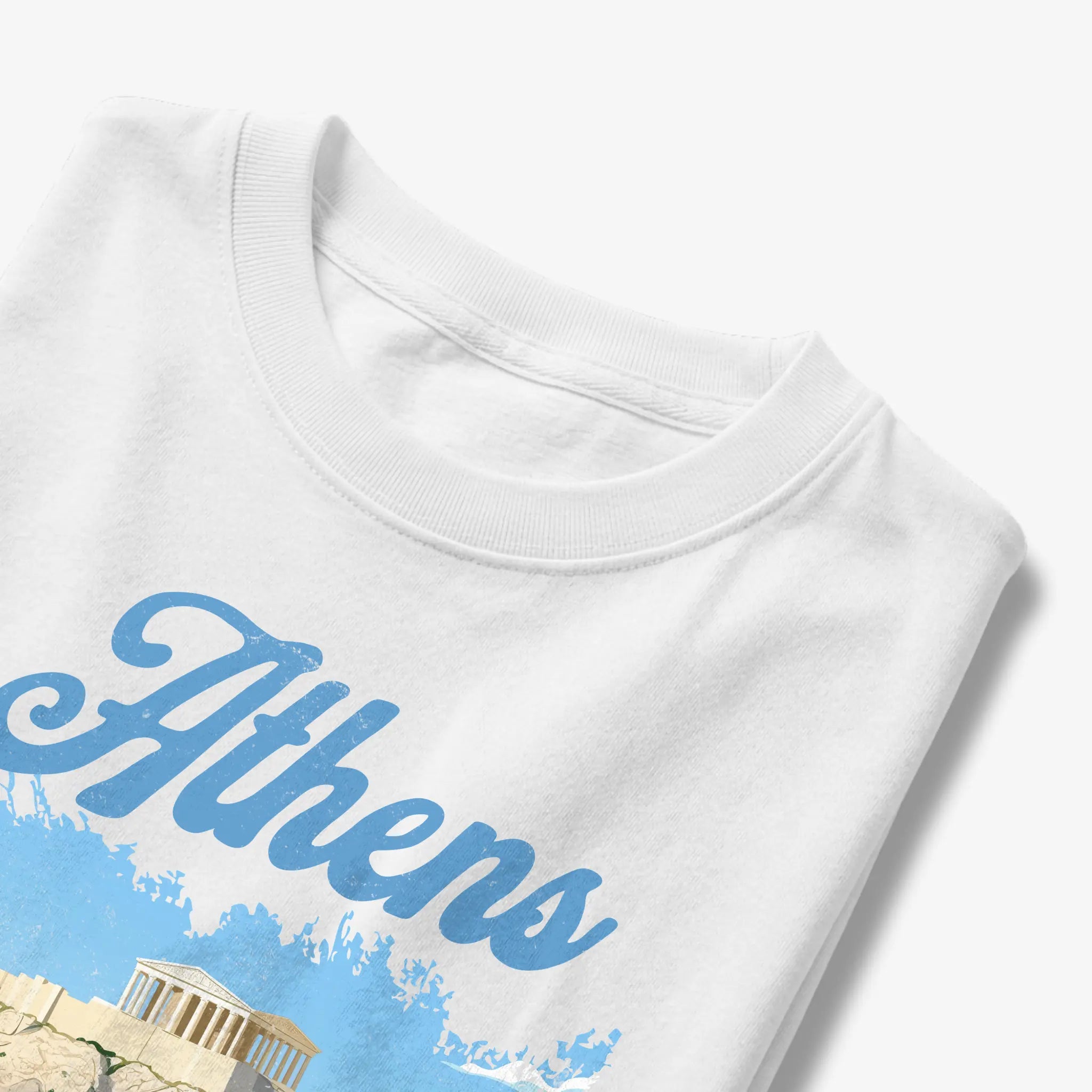 Athens Greece Acropolis Vintage Illustration Graphic T-Shirt