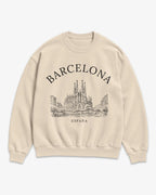 Barcelona Vintage Sketch Sweatshirt