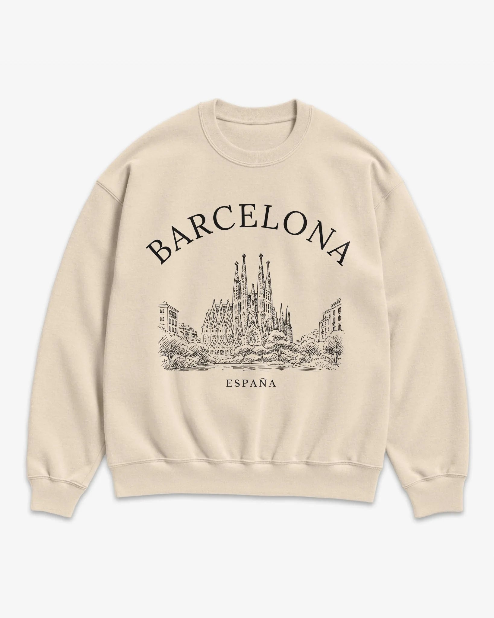 Barcelona Vintage Sketch Sweatshirt