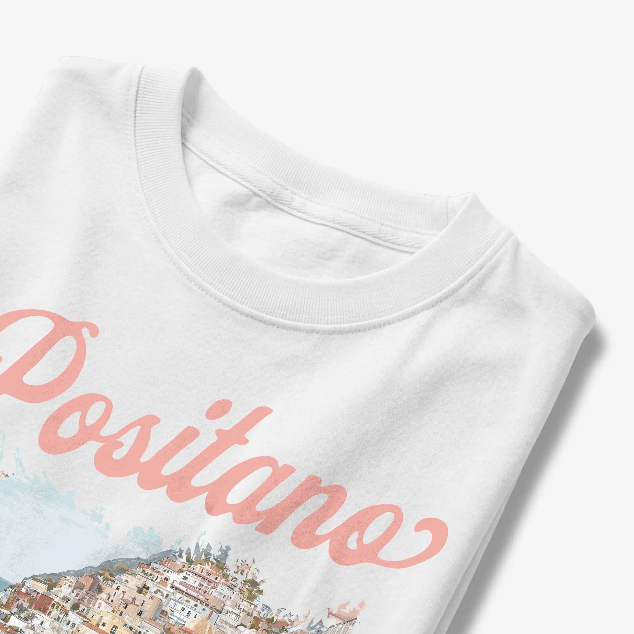 Positano Italia Vespa Amalfi Coast Graphic T-Shirt