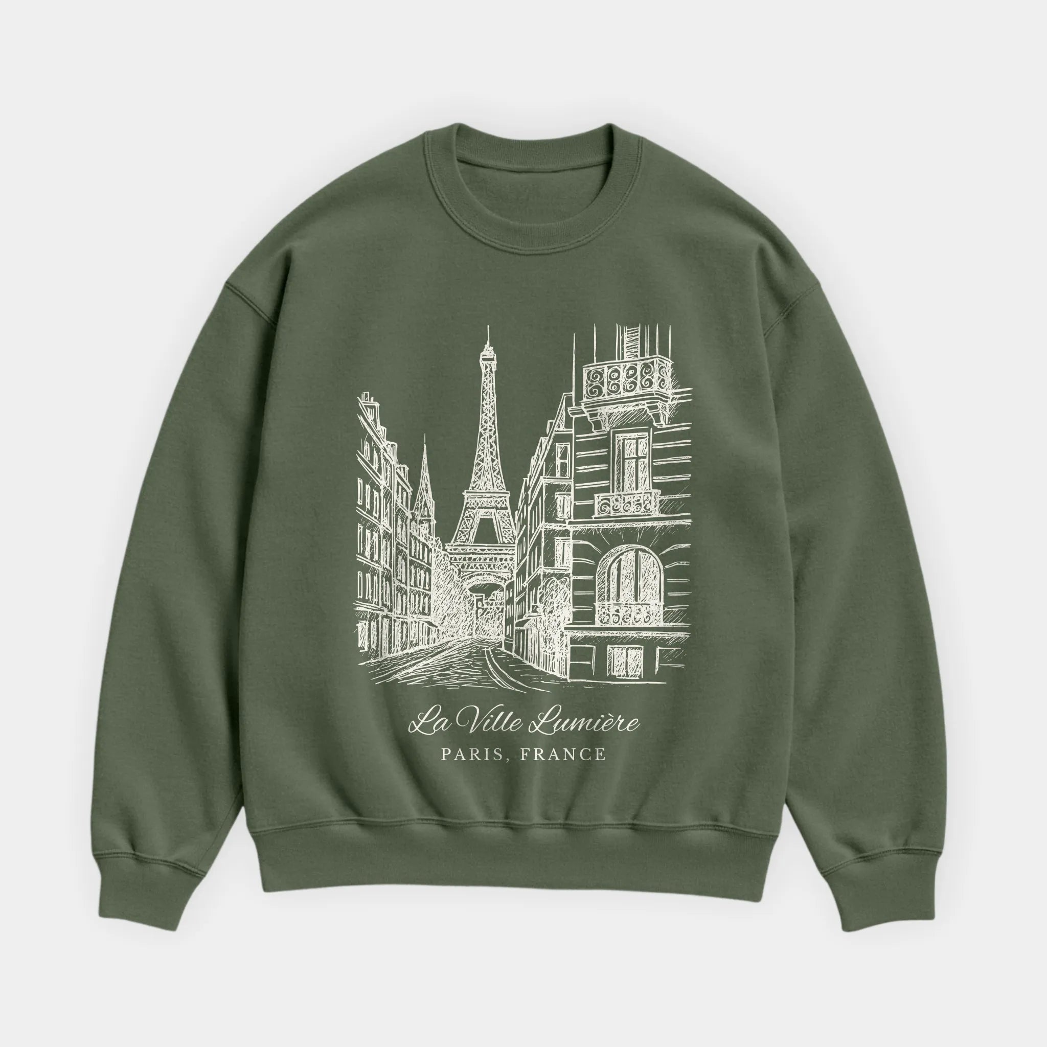 Paris Vintage Sketch Sweatshirt