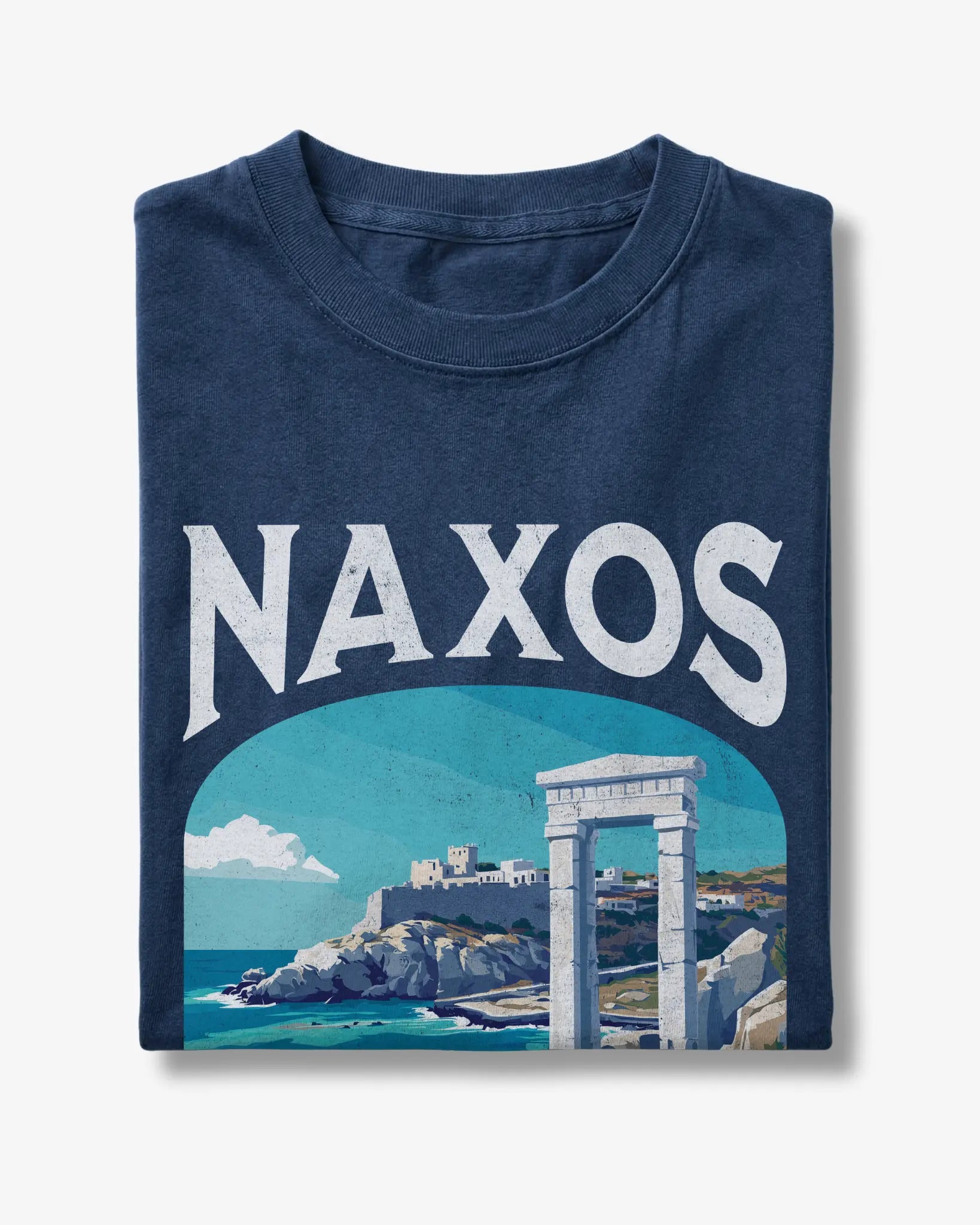 Naxos Greece Vintage Travel Poster T-Shirt