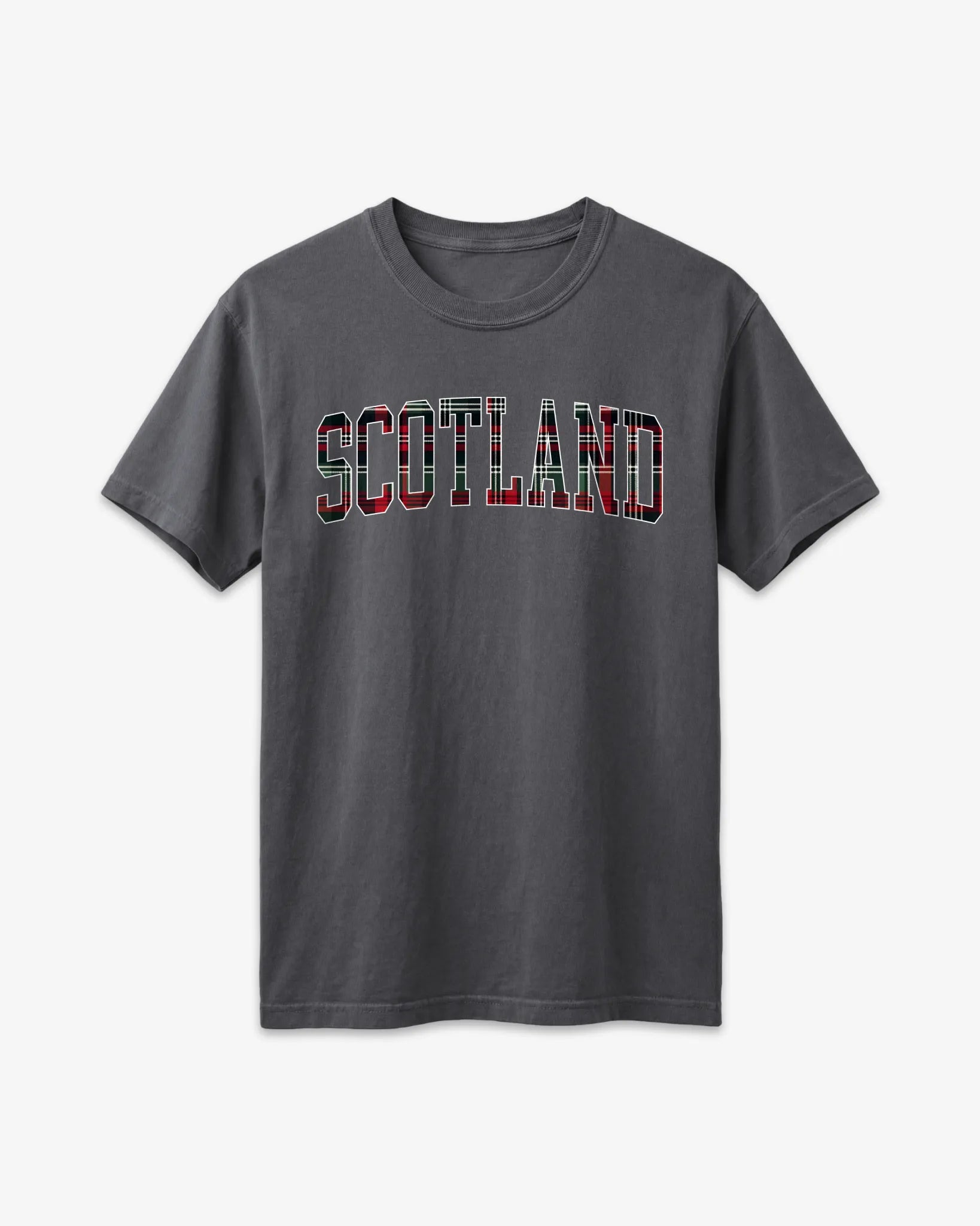 Scotland Tartan Letter T-Shirt