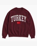Turkey Collegiate Flag Sweatshirt