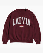 Latvia Collegiate Flag Sweatshirt