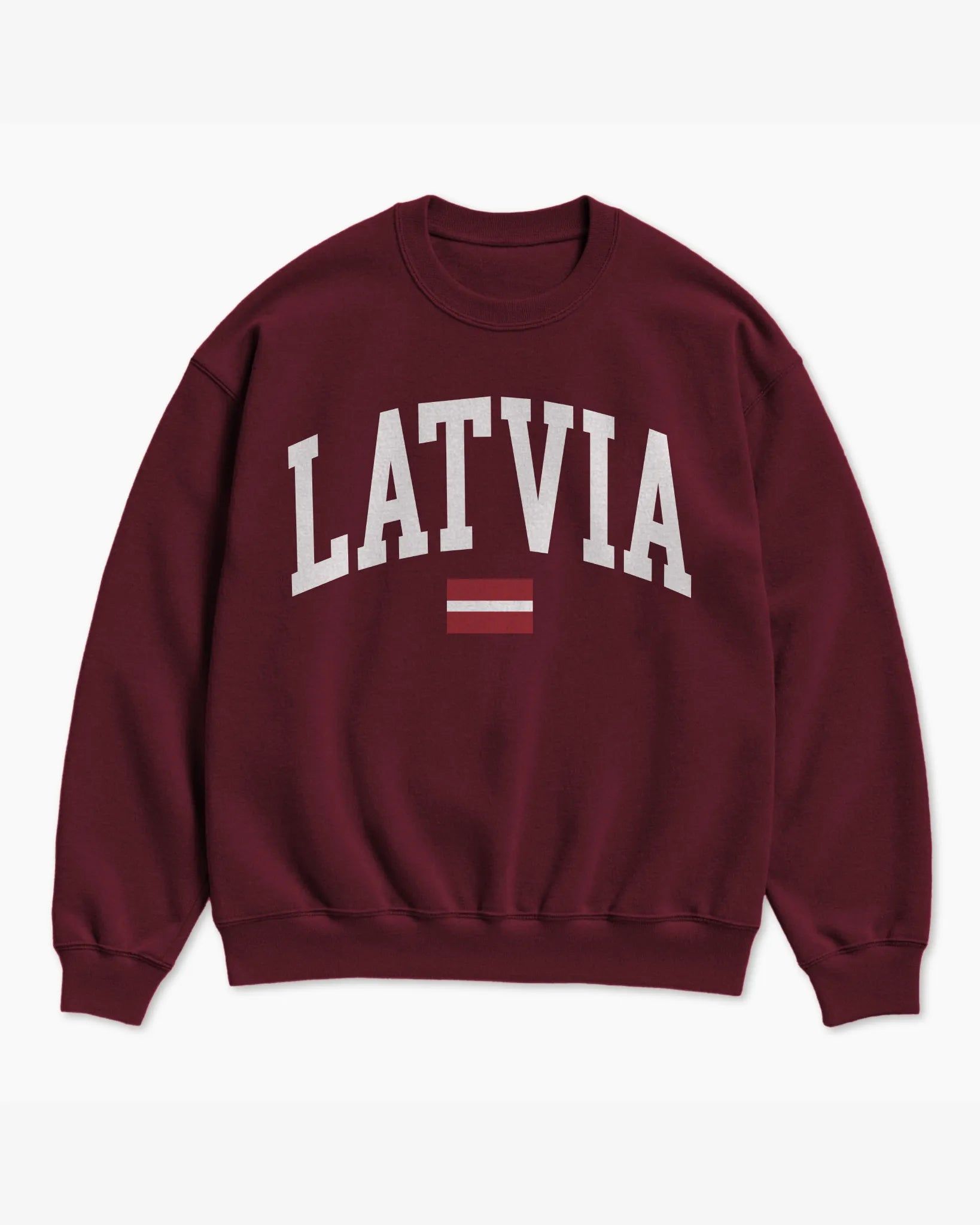 Latvia Collegiate Flag Sweatshirt