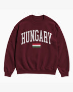 Hungary Collegiate Flag Sweatshirt