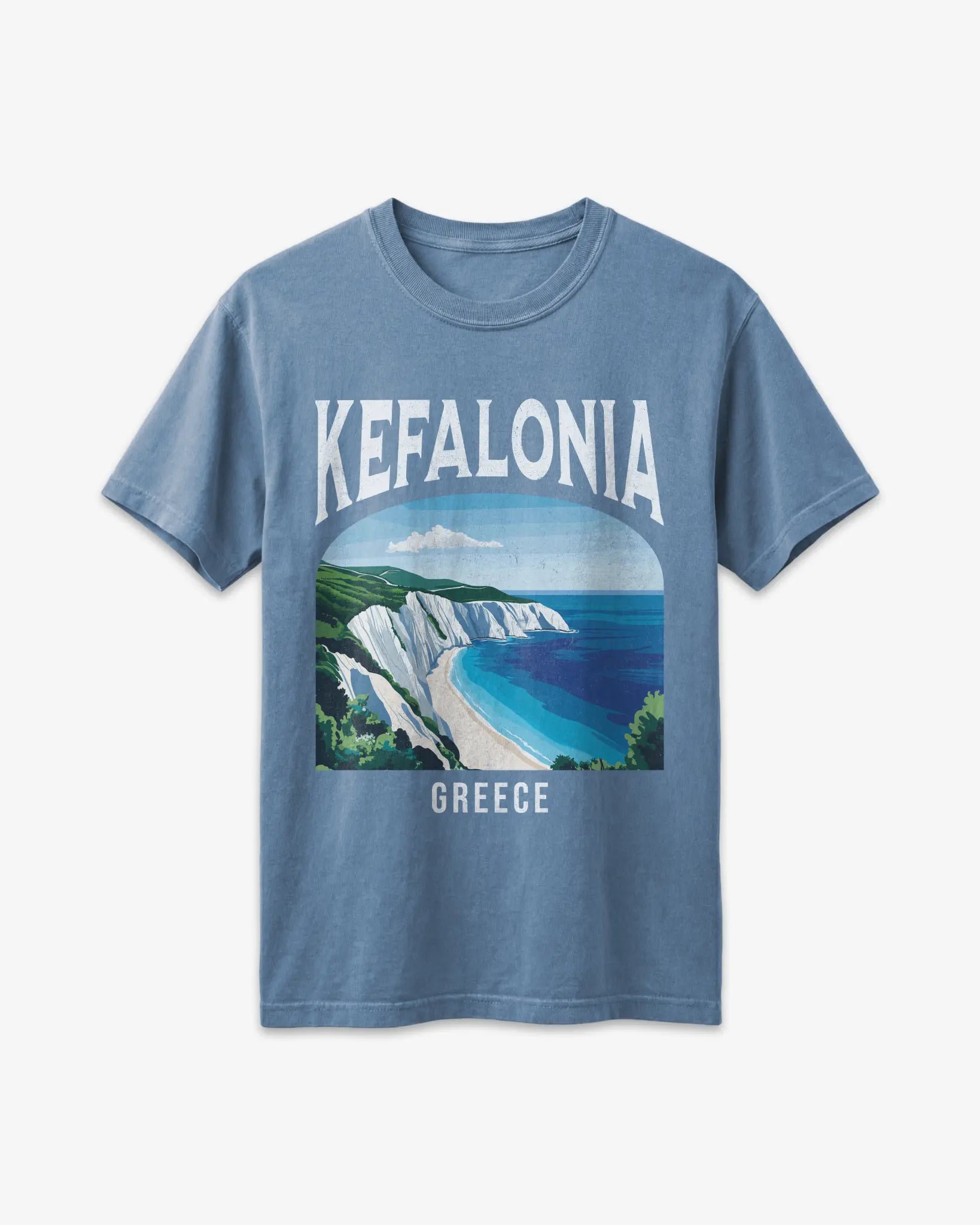 Kefalonia Greece Vintage Travel Poster T-Shirt
