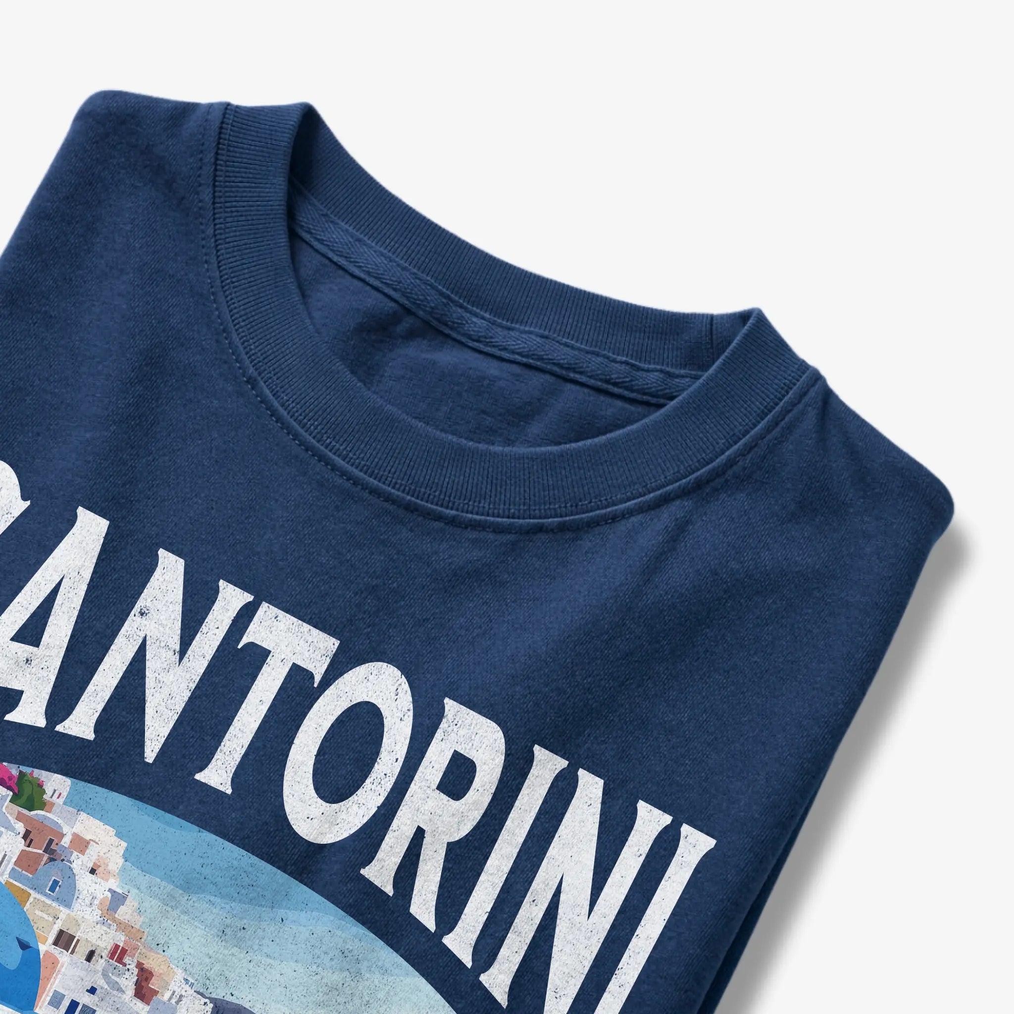 Santorini Greece Vintage Travel Poster T-Shirt