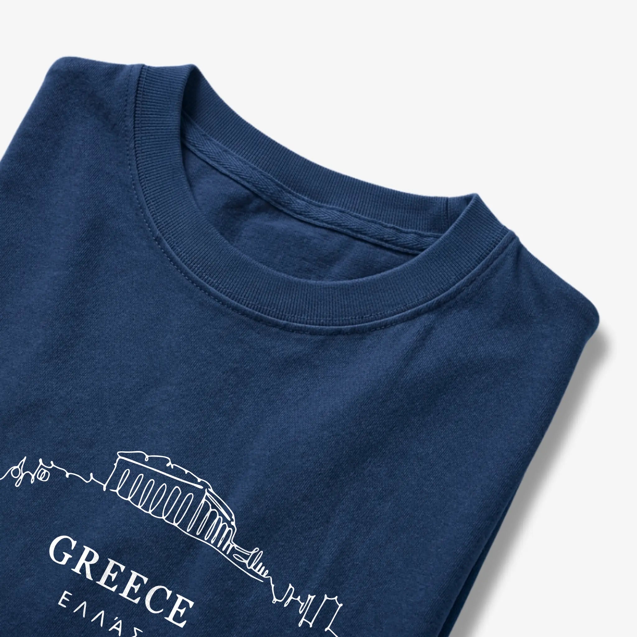 Greece Acropolis Skyline Minimalist T-Shirt