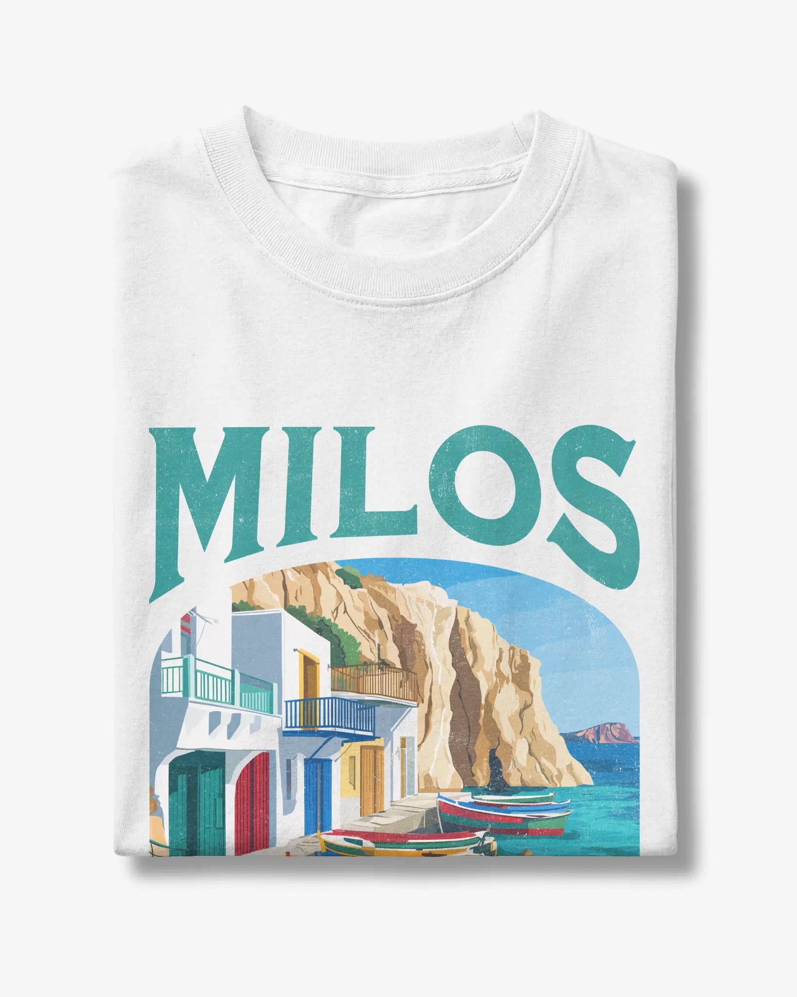 Milos Greece Vintage Travel Poster T-Shirt