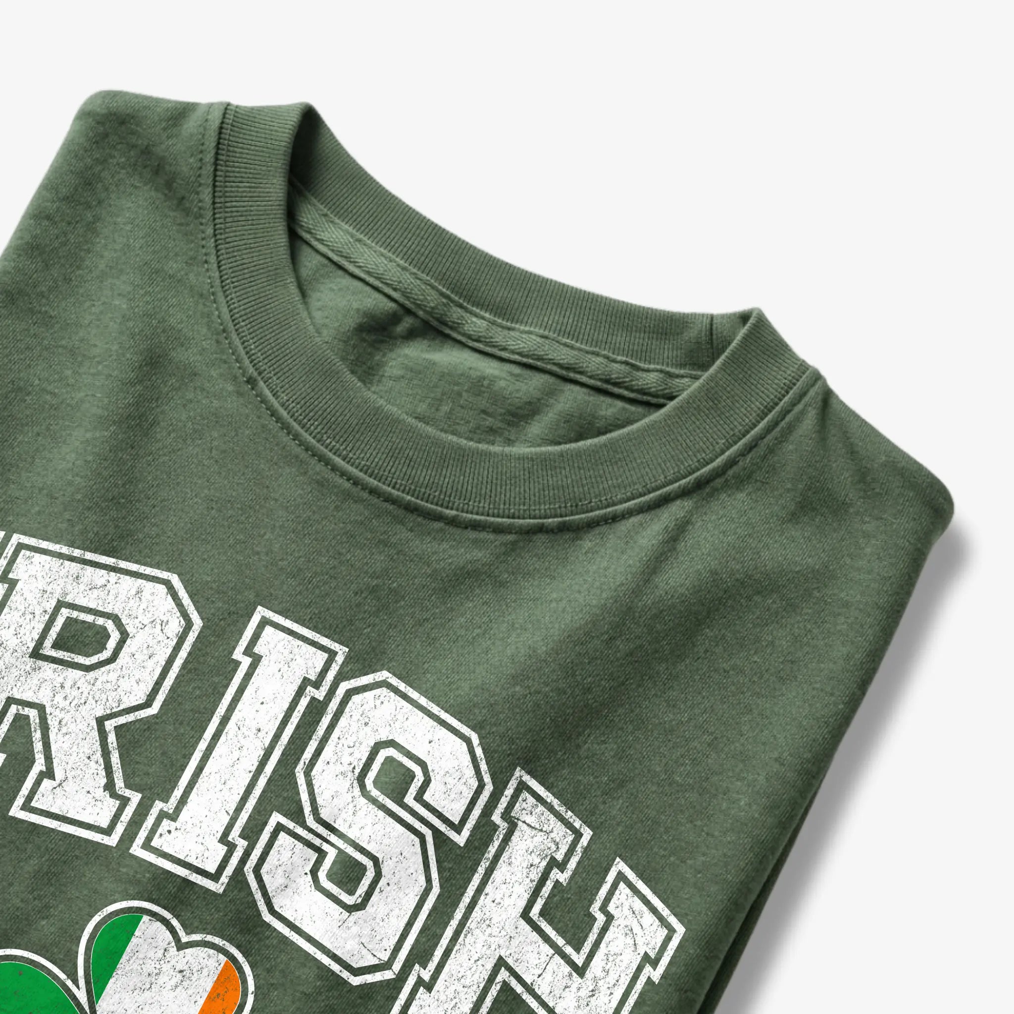 Irish Shamrock Flag Collegiate T-Shirt