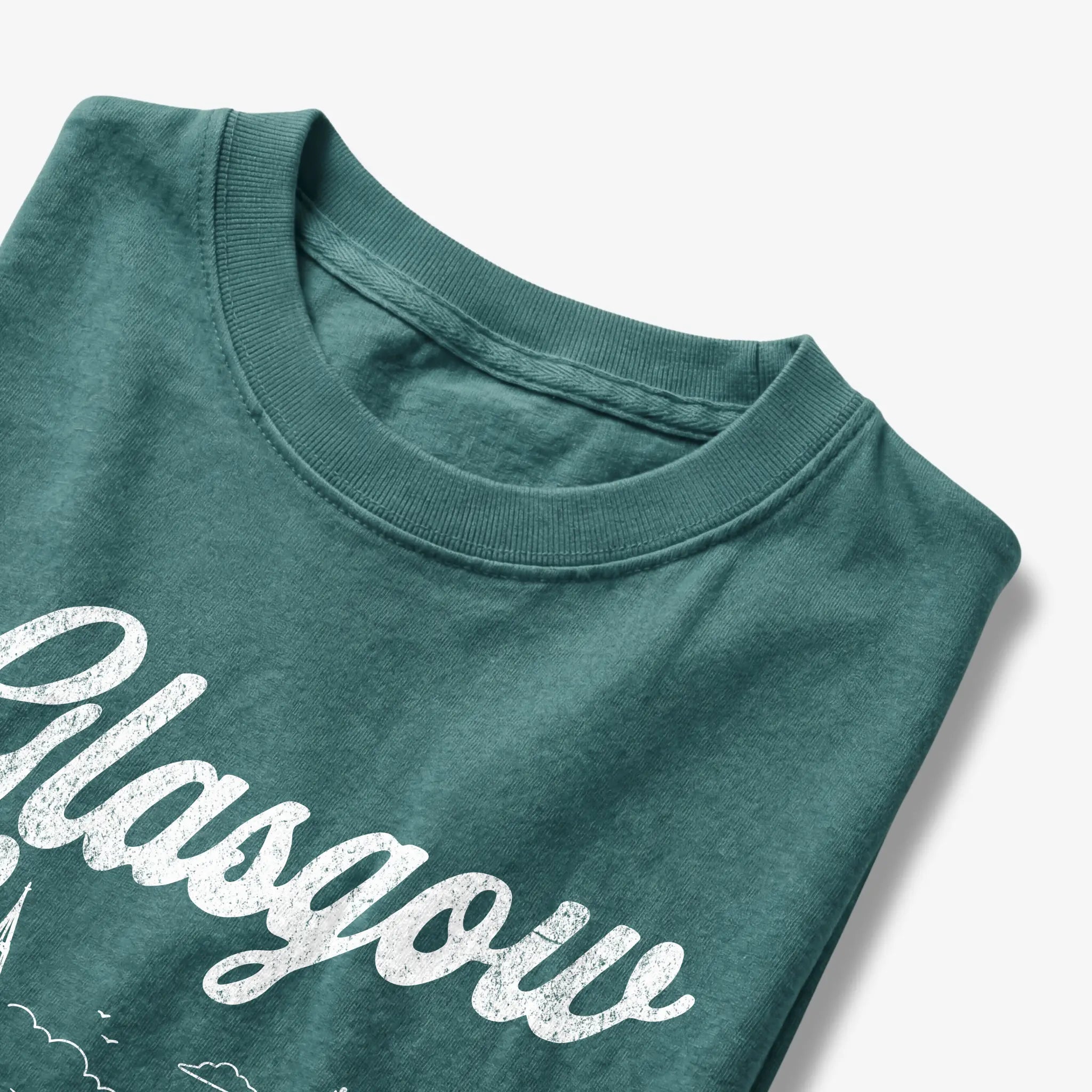 Glasgow Scotland Line Art T-Shirt