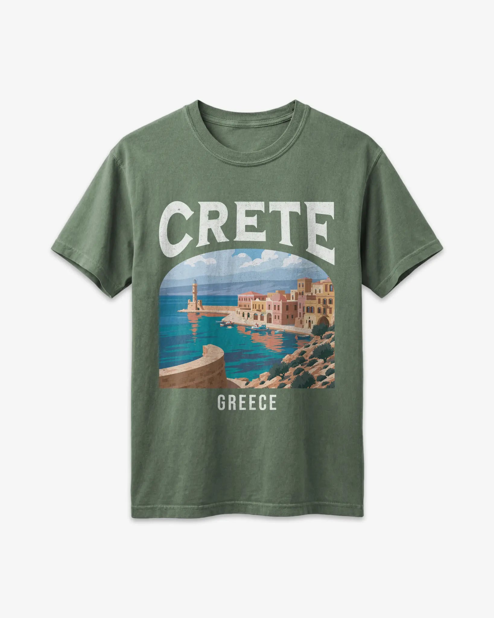 Crete Greece Vintage Travel Poster T-Shirt