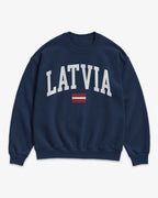 Latvia Collegiate Flag Sweatshirt