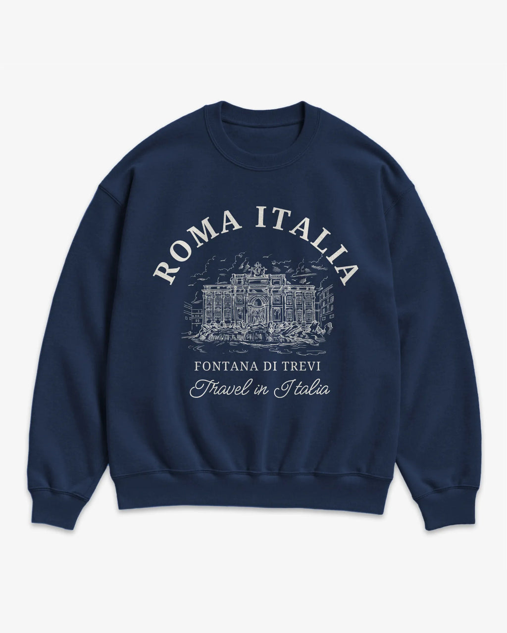 Trevi Fountain Vintage Sketch Sweatshirt