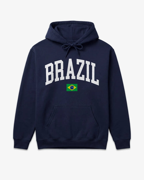Brazil Collegiate Flag Hoodie