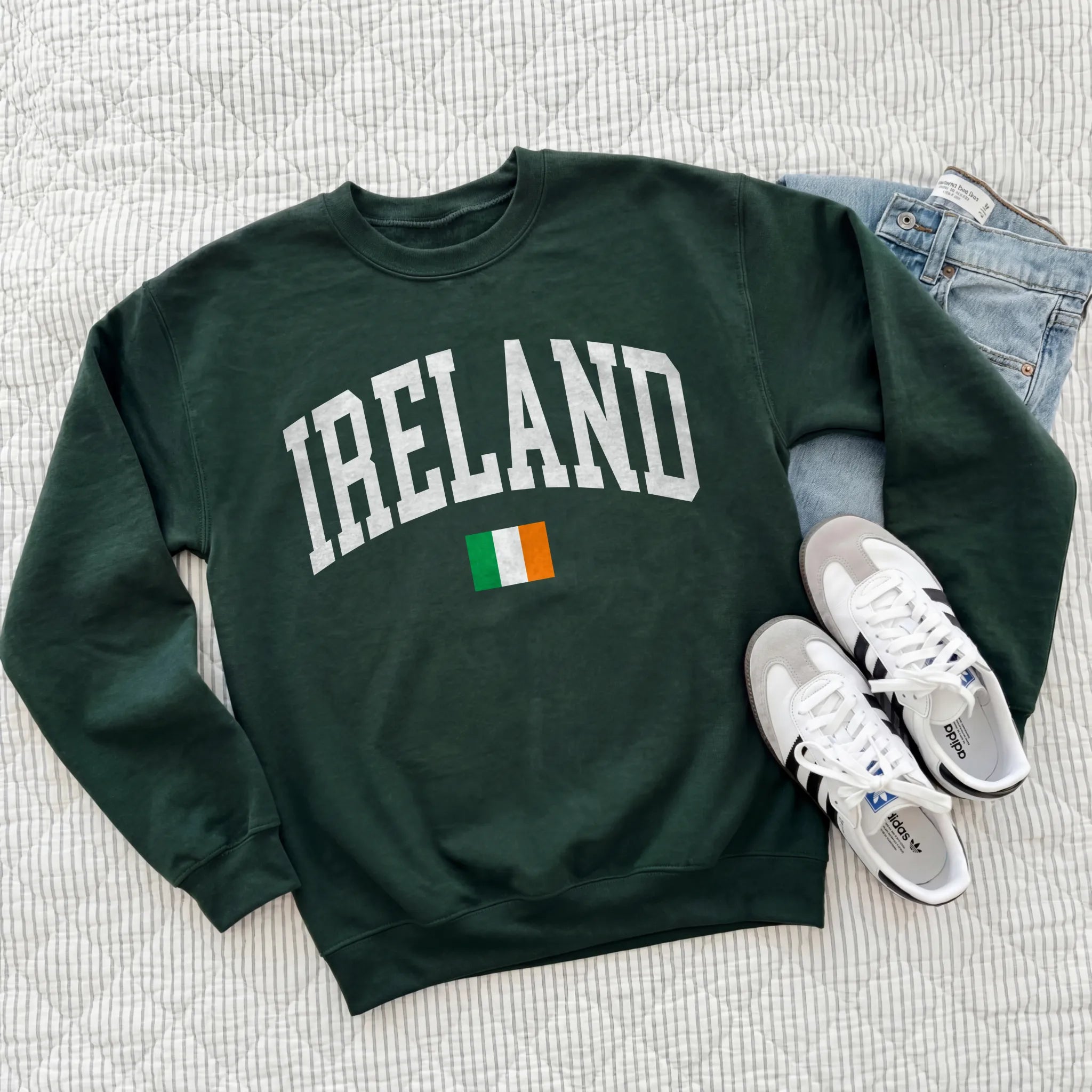 Ireland Collegiate Flag Sweatshirt