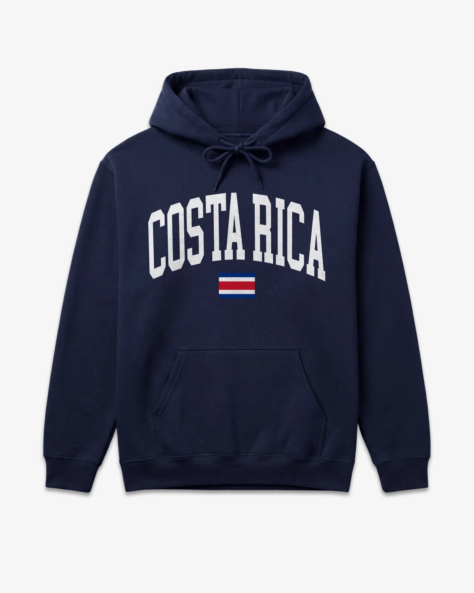 Costa Rica Collegiate Flag Hoodie