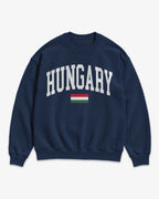 Hungary Collegiate Flag Sweatshirt