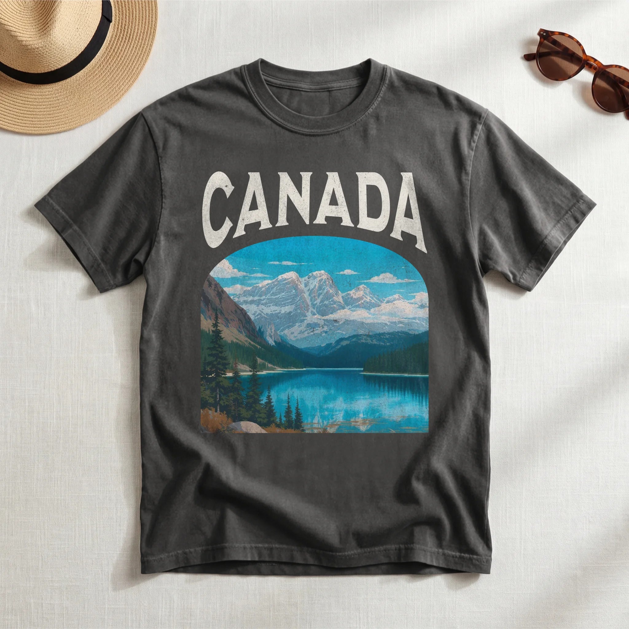 Canada Vintage Travel Poster T-Shirt