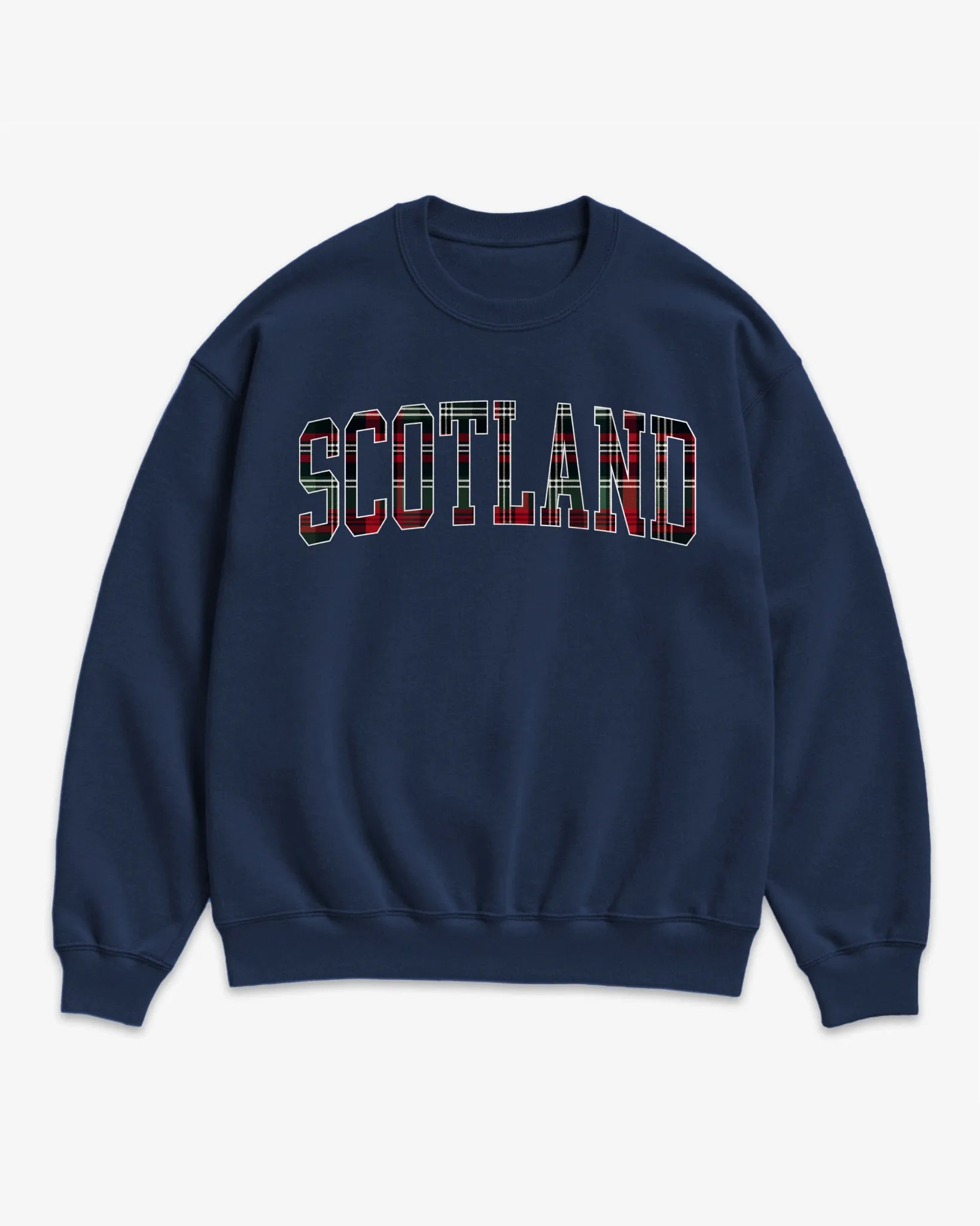 Scotland Tartan Letter Sweatshirt